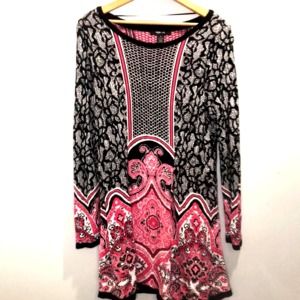 Style & Co Dresses - 3/$20 Style & Co pink black soft dress medium Style & Co Dresses - 3/$20 Style & Co pink black soft dress medium